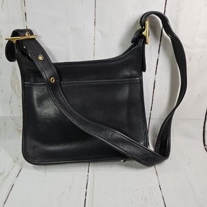 COACH Vintage JANICE LEGACY 9966 Black Leather Satchel Crossbody Bag Purse